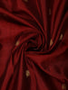 Deep Ruby Red Butta Zari Woven Design Pure Kanchipuram Silk Saree with Contrast Zari Border