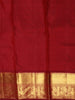 Deep Ruby Red Floral Butta Zari Woven Design Pure Kanchipuram Silk Saree with Zari Border