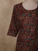 Deep Rust Maroon Floral Printed Design Cotton Palazzo Suit
