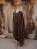 Deep Rust Maroon Paisley Printed Design Pure Cotton Straight Cut Salwar Suit with Matching Printed Dupatta
