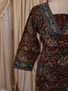 Deep Rust Maroon Paisley Printed Design Pure Cotton Straight Cut Salwar Suit with Matching Printed Dupatta