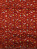 Deep Rust Red Stone Embellished Design Pure Tussar Saree with Floral Sequins Border