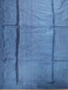 Deep Steel Blue Mini Checked Woven Design Pure Tissue Designer Saree with Motif Border