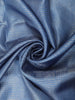 Deep Steel Blue Mini Checked Woven Design Pure Tissue Designer Saree with Motif Border