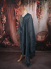 Deep Steel Blue Paisley Sequins and Beads Embroidered Design Tissue Silk Palazzo Suit with Matching Dupatta