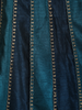 Deep Teal Blue Floral Sequins and Zari Embroidered Design Banarasi Silk Lehenga with Dupatta