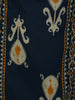 Deep Teal Blue Ikat Printed Design Cotton Straight Cut Salwar Suit with Dupatta