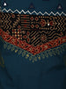 Deep Teal Blue Mirror Embroidered Design Cotton Salwar Suit with Dupatta