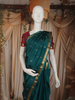 Deep Teal Green Butta Woven Design Kanchipuram Silk Saree with Zari Border