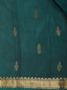 Deep Teal Green Butta Woven Design Kanchipuram Silk Saree with Zari Border