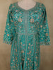 Deep Teal Green Floral Sequins and Beads Embroidered Design Tissue Peplum Palazzo Suit with Dupatta