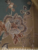 Deep Teal Green Floral Thread Embroidered Design Pure Organza Saree with Lace Border