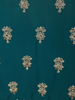 Deep Teal Blue Floral Zari Embroidered Design Georgette Palazzo Suit with Dupatta