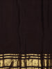 Deep Violet Purple Checked Zari Woven Design Pure Kanchipuram Silk Saree with Contrast Zari Border