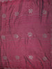 Deep Wine Abstract Stone Embellished Design Pure Organza Party Wear Saree with Designer Border