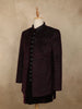 Deep Wine Abstract Zardozi Embroidered Design Velvet Men's Sherwani Suit