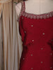 Deep Wine Butta Zari Embroidered Design Silk Salwar Suit with Dupatta