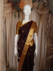 Deep Wine Butta Zari Woven Design Pure Kanchipuram Silk Saree with Contrast Zari Border