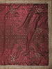 Deep Wine Butta Zari Woven Design Tissue Saree with Designer Lace Border