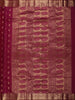 Deep Wine Floral Butta Zari Woven Design Kanchipuram Silk Saree with Floral Zari Border