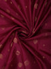 Deep Wine Floral Butta Zari Woven Design Kanchipuram Silk Saree with Floral Zari Border