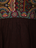 Deep Wine Floral Printed Design Cotton Anarkali Salwar Suit with Dupatta