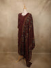 Deep Wine Floral Printed Design Cotton Salwar Suit with Dupatta