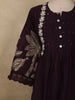 Deep Wine Floral Printed Design Cotton Salwar Suit with Dupatta