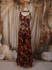 Deep Wine Floral Sequins Embroidered Design Georgette Palazzo Suit with Choker Dupatta