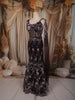 Deep Wine Floral Sequins and Beads Embroidered Design Mermaid Net Lehenga
