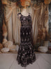 Deep Wine Floral Sequins and Beads Embroidered Design Mermaid Net Lehenga