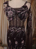 Deep Wine Floral Sequins and Beads Embroidered Design Mermaid Net Lehenga