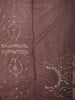 Deep Wine Floral Vine Sequins Embroidered Design Net Party Wear Saree with Designer Border