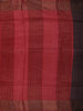 Deep Wine Floral Woven Design Pure Tussar Saree with Contrast Zari Border