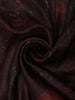 Deep Wine Floral Woven Design Pure Tussar Saree with Contrast Zari Border