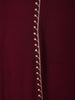 Deep Wine Floral Zari Embroidered Design Georgette Anarkali Salwar Suit with Matching Dupatta
