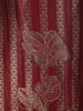 Deep Wine Floral Zari Embroidered Design Semi Silk Straight cut Salwar Suit with Dupatta