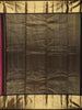 Deep Wine Floral Zari Woven Design Pure Kanchipuram Silk Saree with Contrast Zari Border
