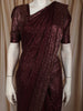 Deep Wine Heavy Sequins Embellished Design Georgette Party Wear Saree with Sequins Border