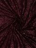 Deep Wine Heavy Sequins Embellished Design Georgette Party Wear Saree with Sequins Border