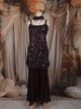 Deep Wine Heavy Sequins Embroidered Design Net Palazzo Suit  with Choker Dupatta
