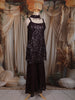 Deep Wine Heavy Sequins Embroidered Design Net Palazzo Suit  with Choker Dupatta
