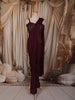 Deep Wine Heavy Sequins Embroidered Design Shimmer Ready To Wear Saree with Designer Blouse