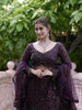 Deep Wine Heavy Sequins and Beads Embroidered Design Net Mermaid Lehenga with Ruffle Dupatta