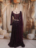 Deep Wine Heavy Sequins and Beads Embroidered Design Net Party Wear Lehenga With Matching Dupatta