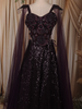 Deep Wine Heavy Sequins and Thread Embroidered Design Net Party Lehenga with Cape Dupatta
