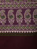 Deep Wine Kalamkari Printed Design Cotton Straight Cut Salwar Suit with Dupatta