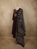 Deep Wine Maroon Ajrakh Printed Design Cotton Palazzo Suit