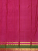 Deep Wine Maroon Butta Woven Design Kanchipuram Silk Saree with Contrast Zari Border