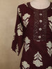 Deep Wine Maroon Floral Printed Design Cotton Salwar Suit with Dupatta